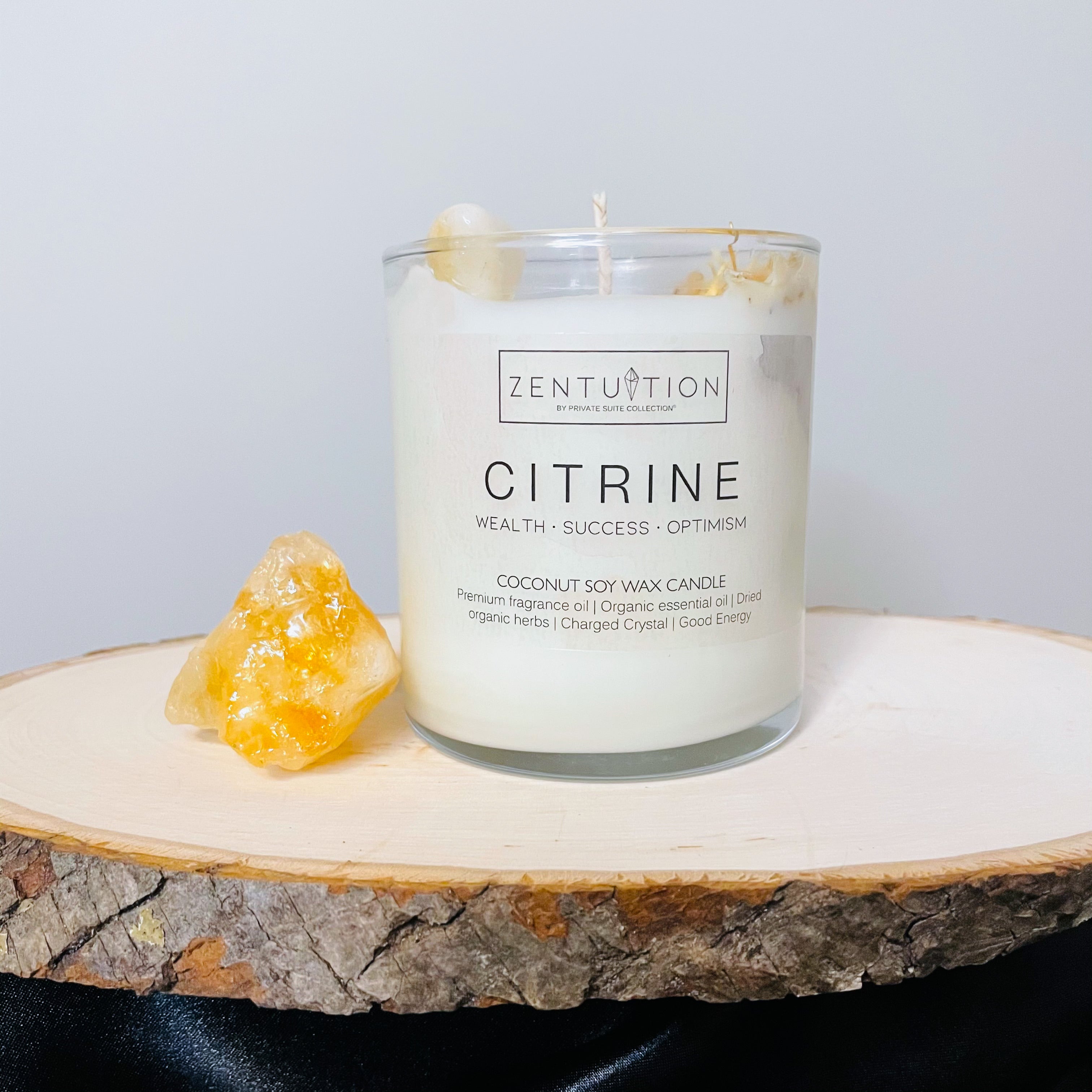 CITRINE INTENTION CANDLE