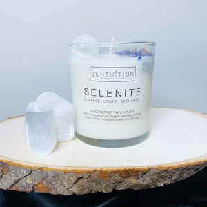SELENITE INTENTION CANDLE